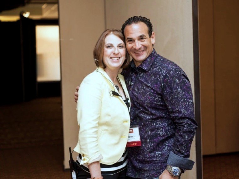 Jenni Robbins with Mel Abraham